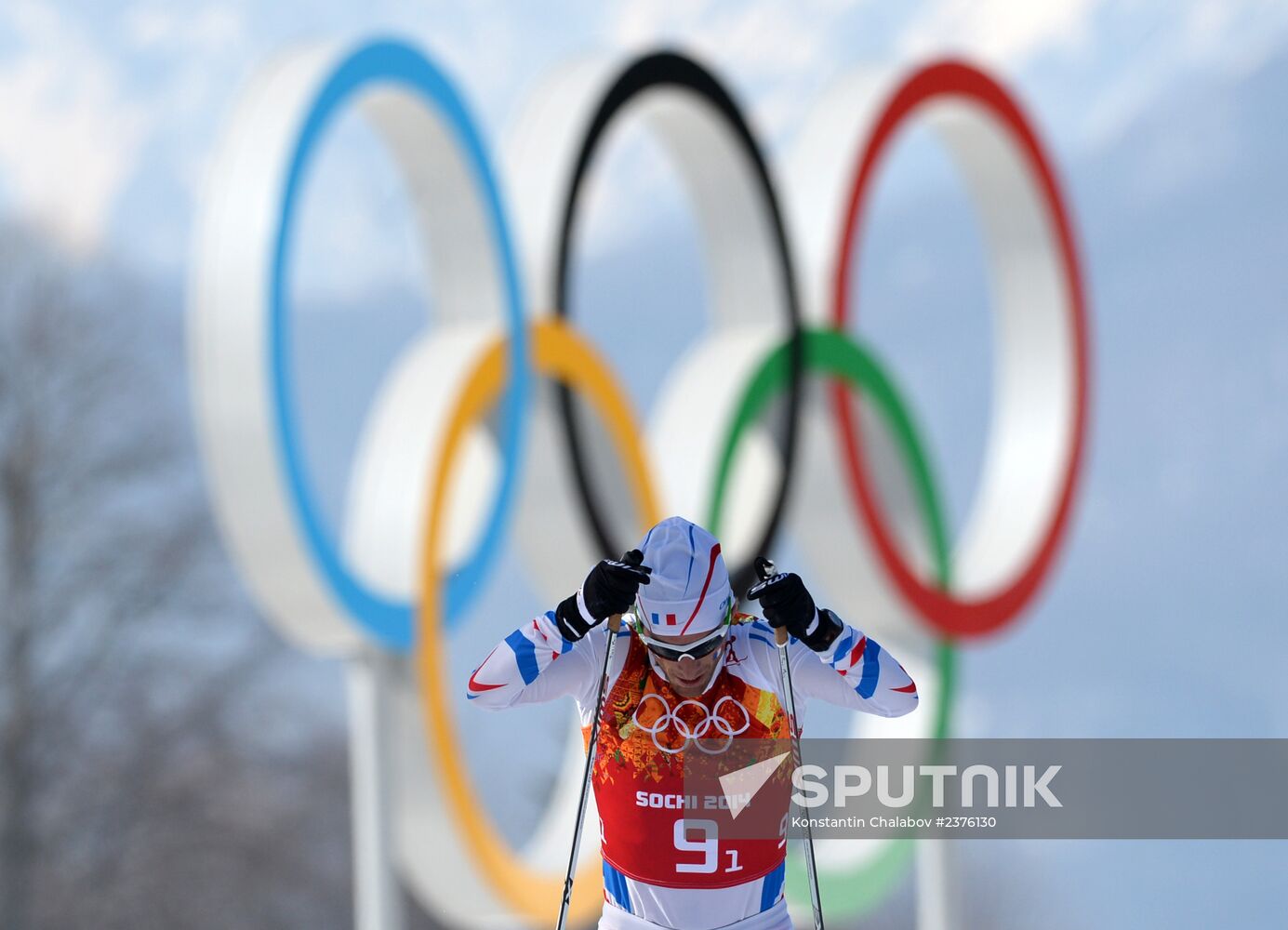 2014 Winter Olympics. Cross-country skiing. Men. Relay