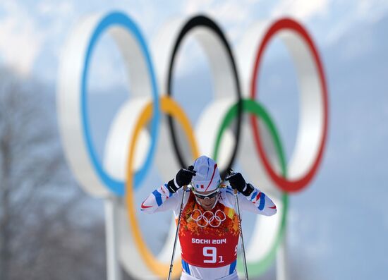 2014 Winter Olympics. Cross-country skiing. Men. Relay