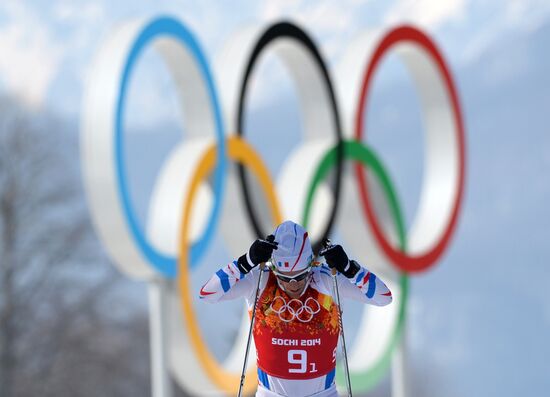 2014 Winter Olympics. Cross-country skiing. Men. Relay