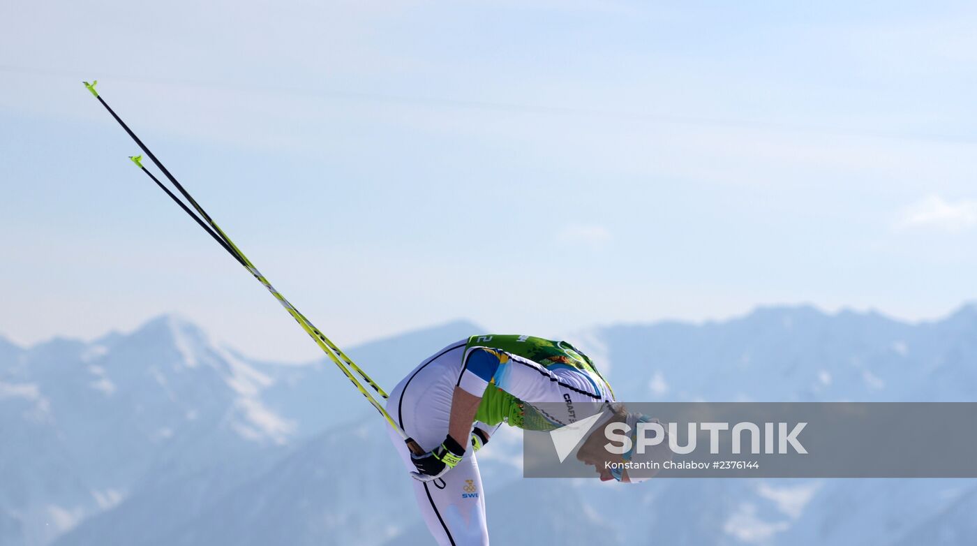 2014 Winter Olympics. Cross-country skiing. Men. Relay