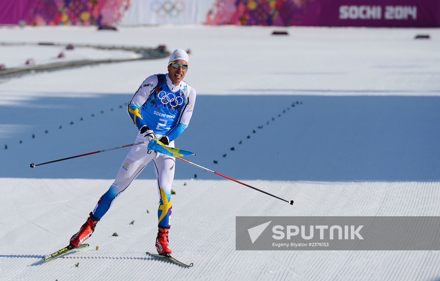 2014 Winter Olympics. Cross-country skiing. Men. Relay