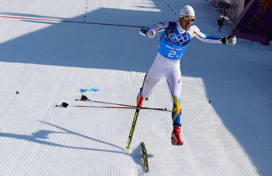 2014 Winter Olympics. Cross-country skiing. Men. Relay