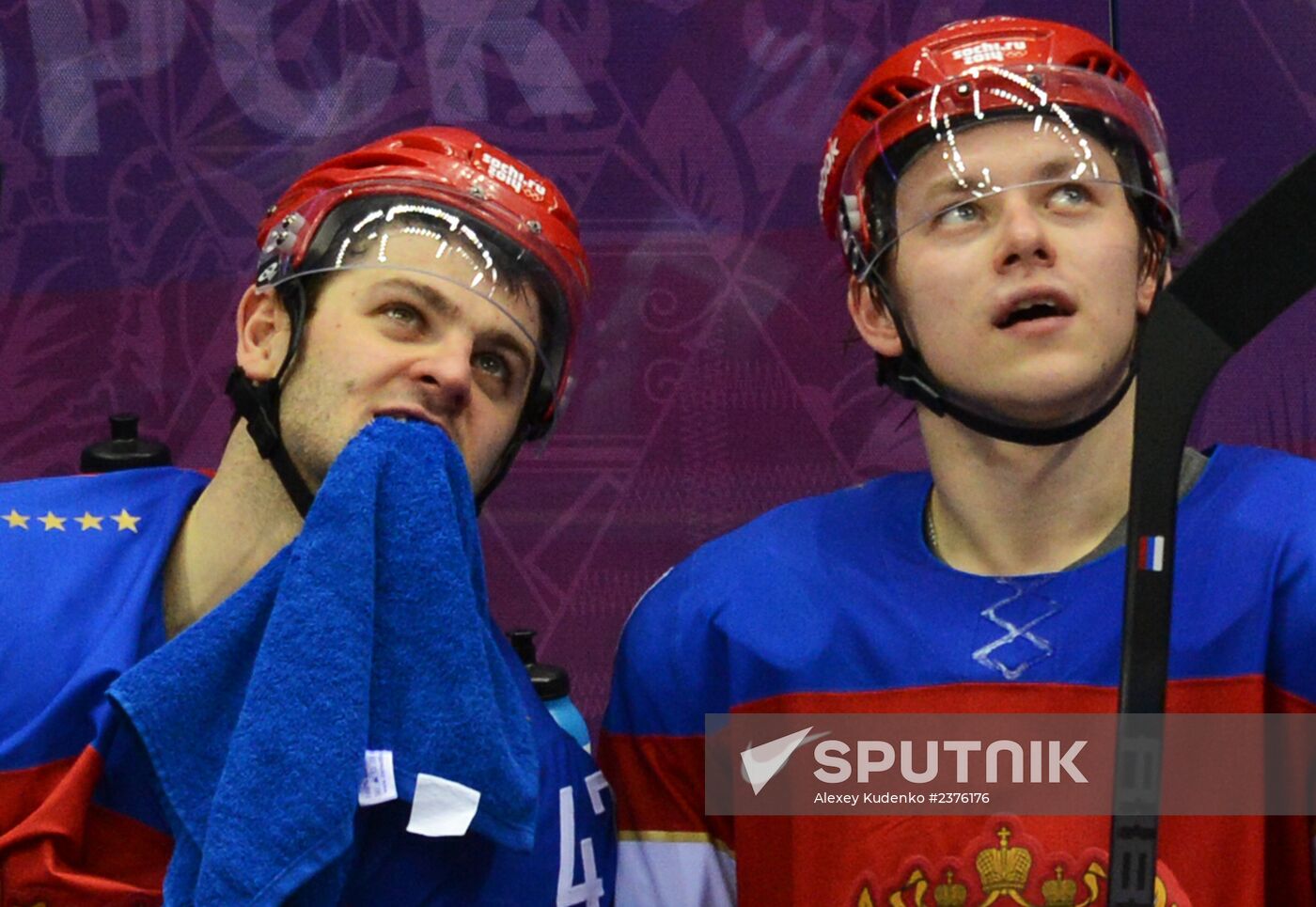 2014 Winter Olympics. Ice hockey. Men. Russia vs. Slovakia