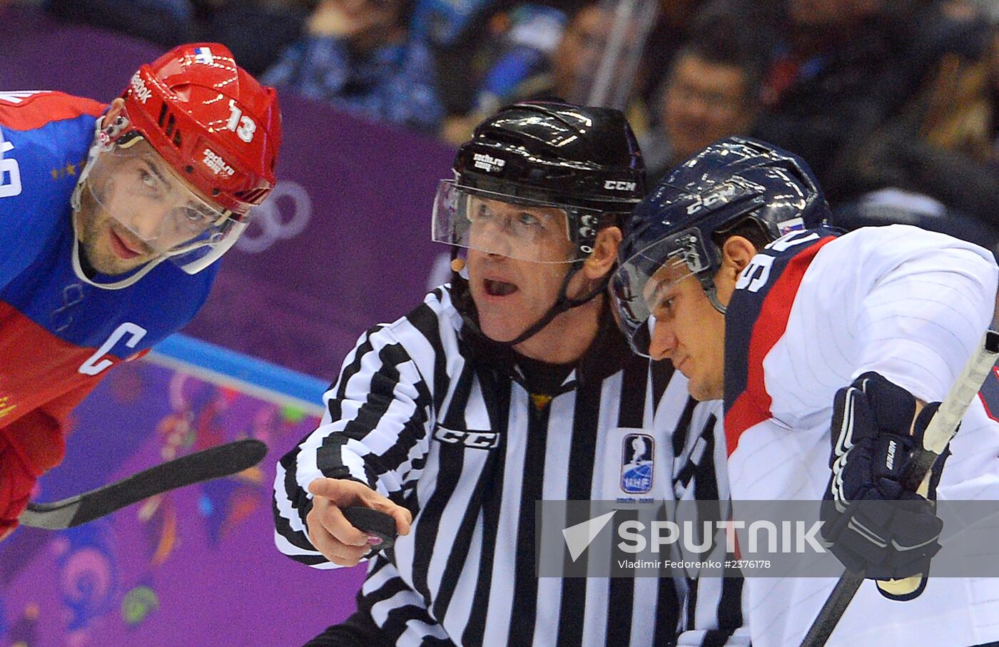 2014 Winter Olympics. Ice hockey. Men. Russia vs. Slovakia