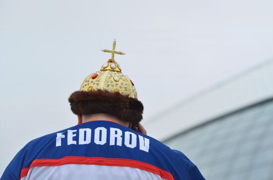 2014 Winter Olympics. Ice hockey. Men. Russia vs. Slovakia