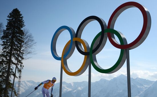 2014 Winter Olympics. Cross-country skiing. Men. Relay