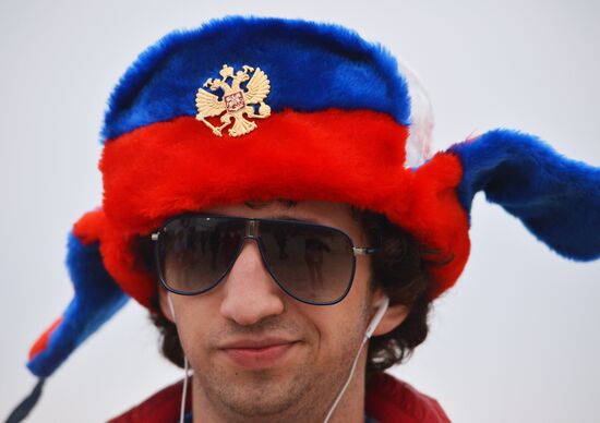 2014 Winter Olympics. Ice hockey. Men. Russia vs. Slovakia