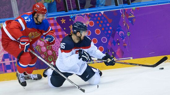 2014 Winter Olympics. Ice hockey. Men. Russia vs. Slovakia