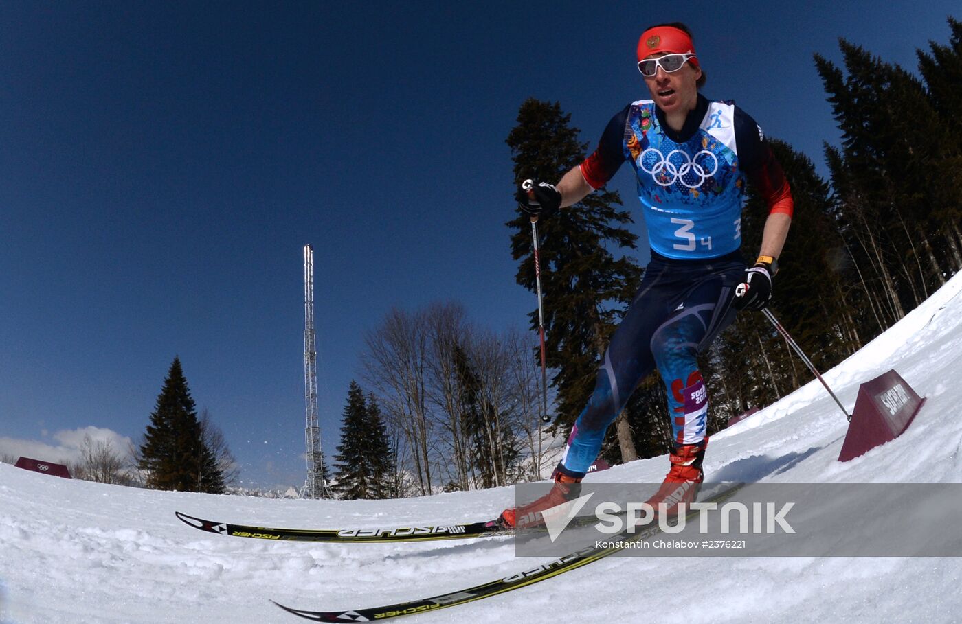 2014 Winter Olympics. Cross-country skiing. Men. Relay