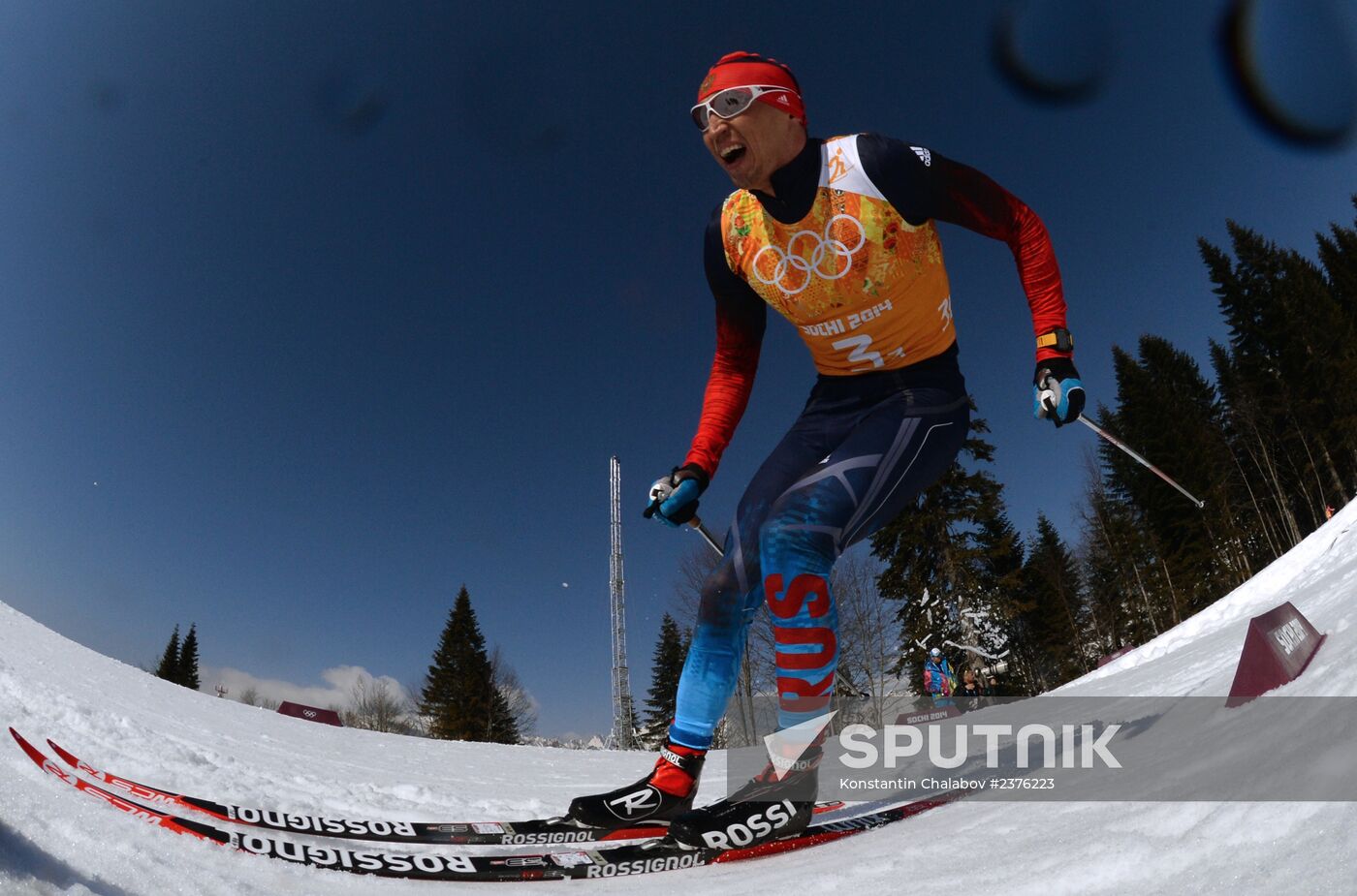 2014 Winter Olympics. Cross-country skiing. Men. Relay