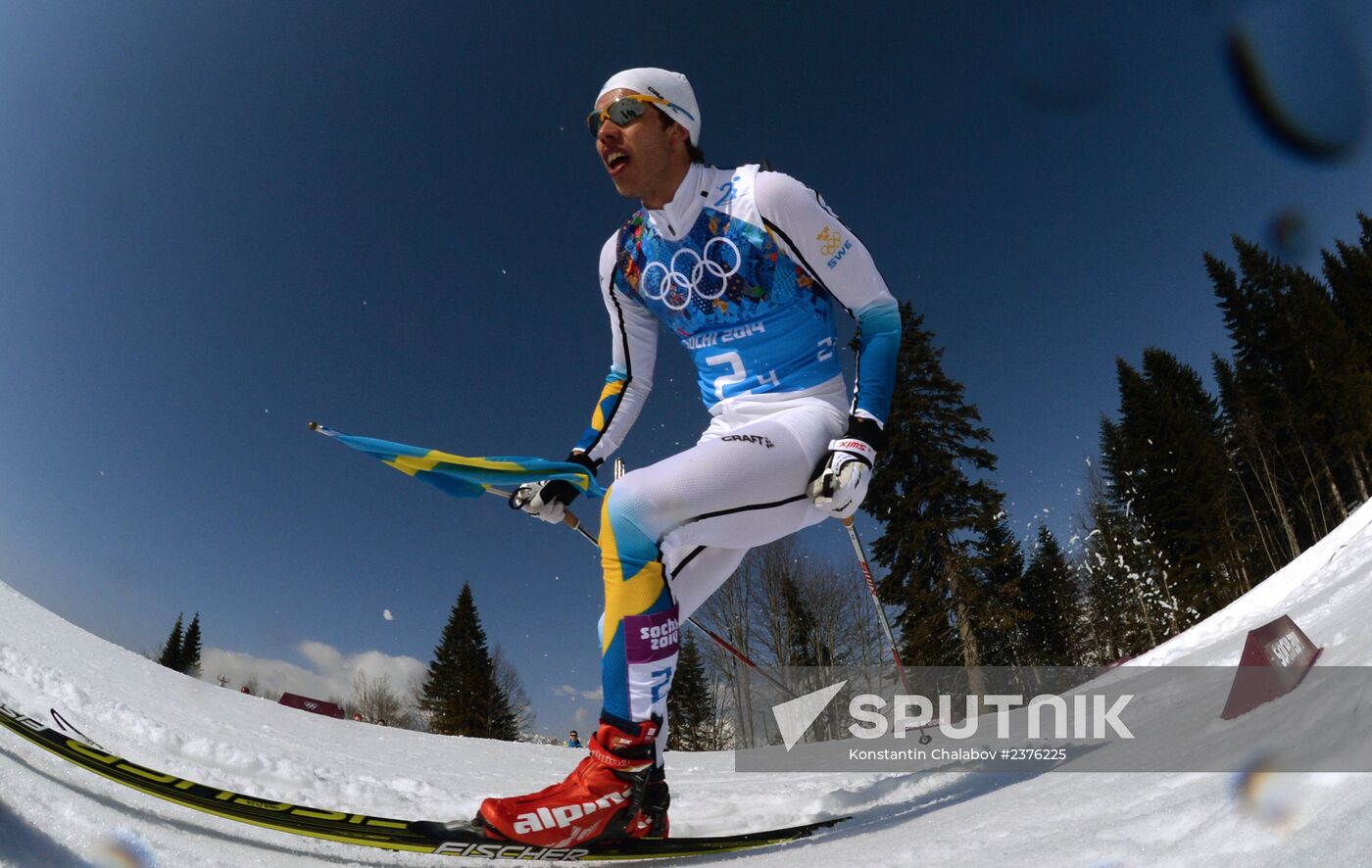 2014 Winter Olympics. Cross-country skiing. Men. Relay