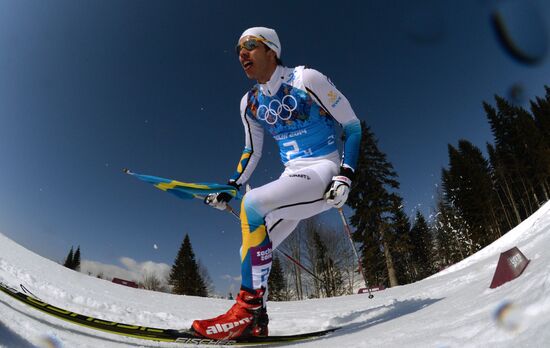 2014 Winter Olympics. Cross-country skiing. Men. Relay