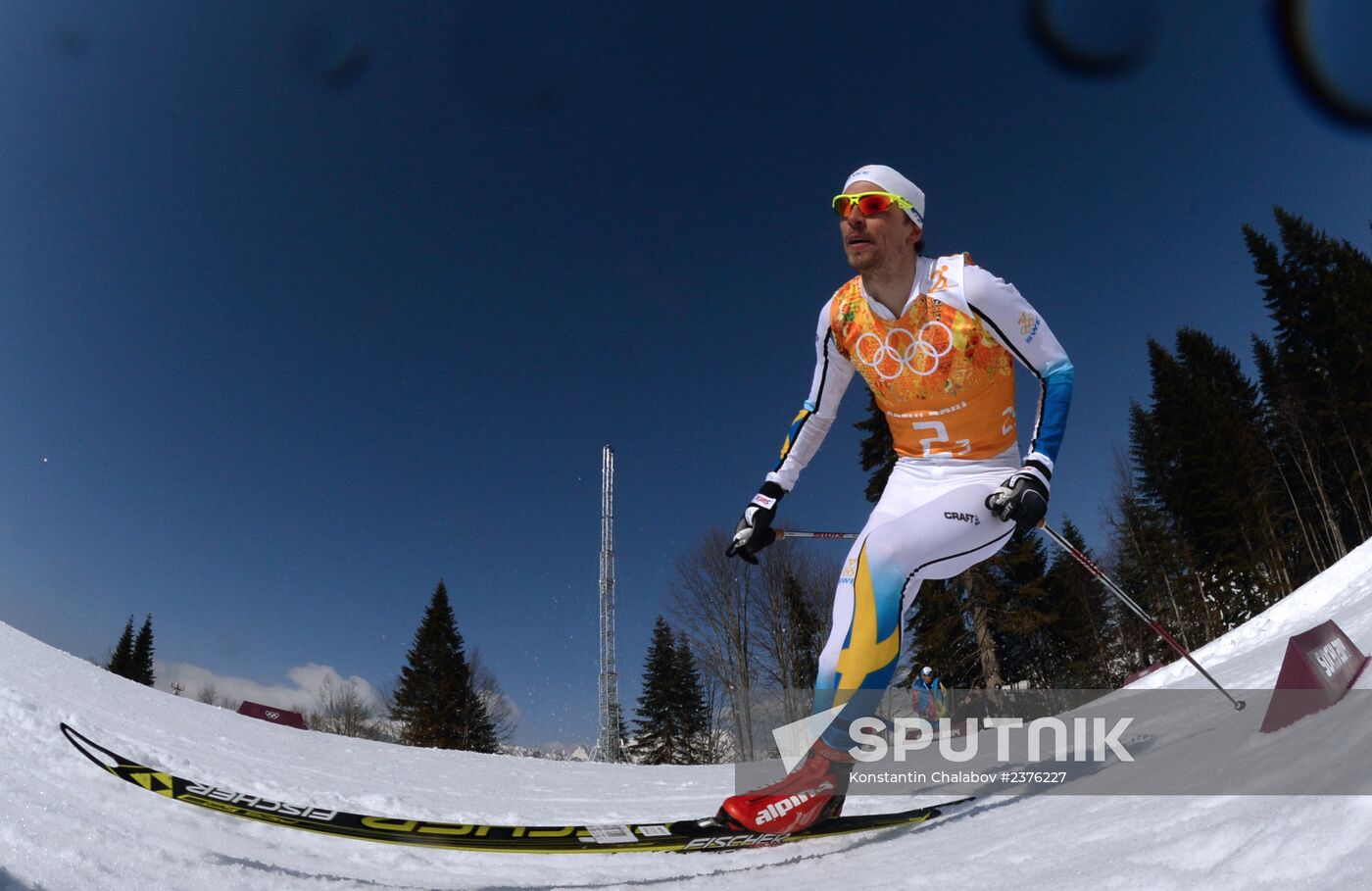2014 Winter Olympics. Cross-country skiing. Men. Relay