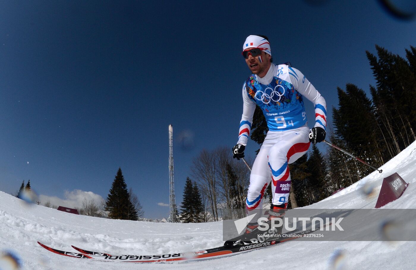 2014 Winter Olympics. Cross-country skiing. Men. Relay