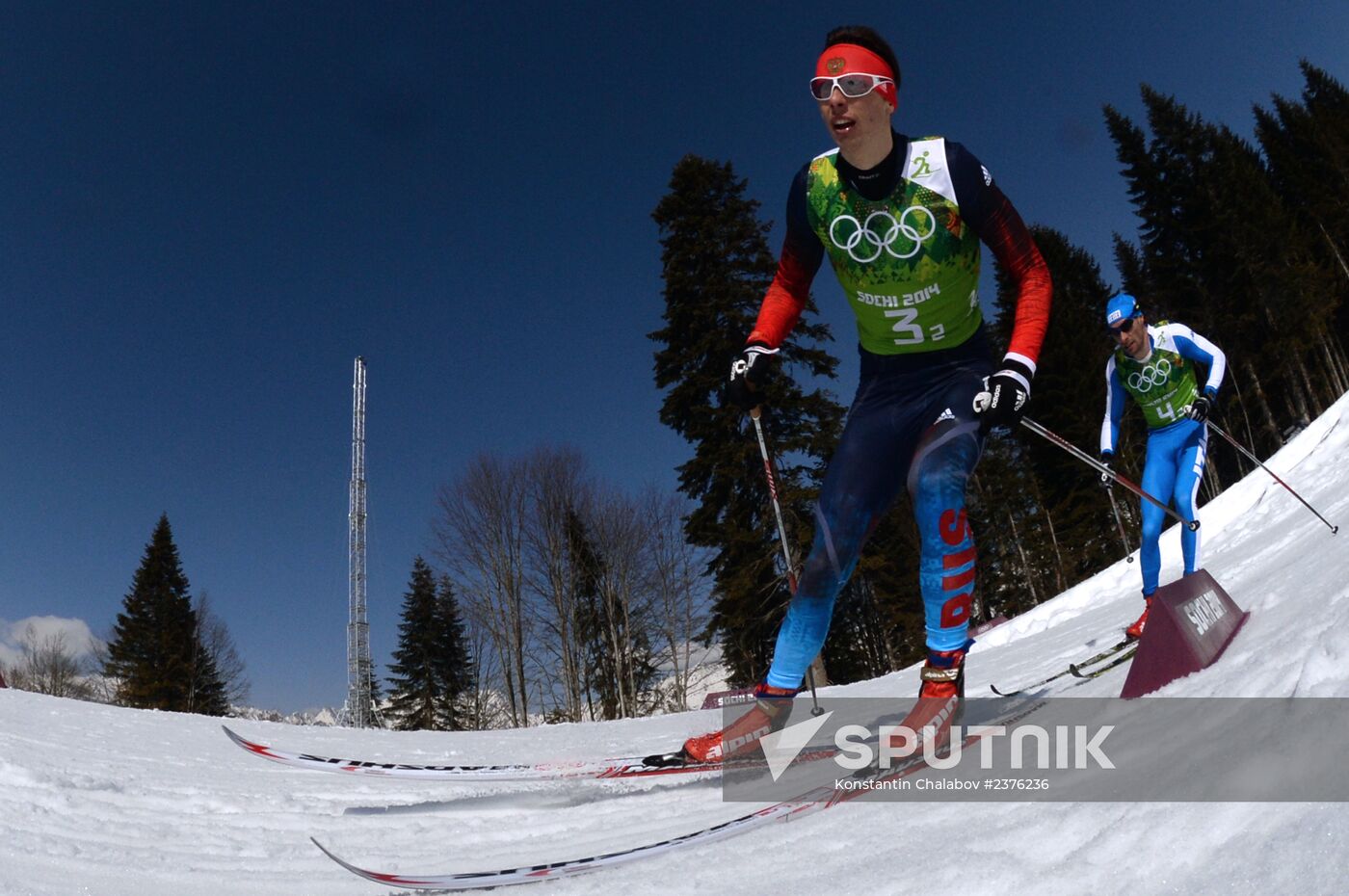 2014 Winter Olympics. Cross-country skiing. Men. Relay