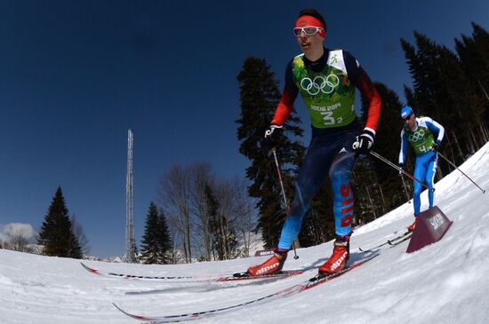 2014 Winter Olympics. Cross-country skiing. Men. Relay