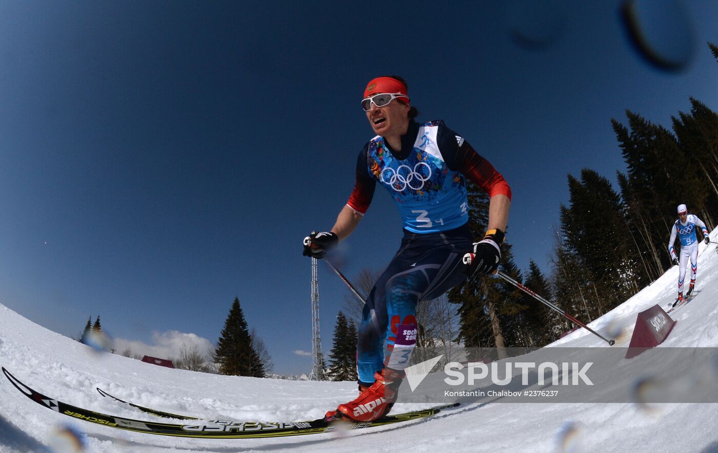 2014 Winter Olympics. Cross-country skiing. Men. Relay