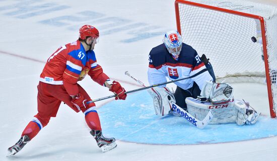 2014 Winter Olympics. Ice hockey. Men. Russia vs. Slovakia