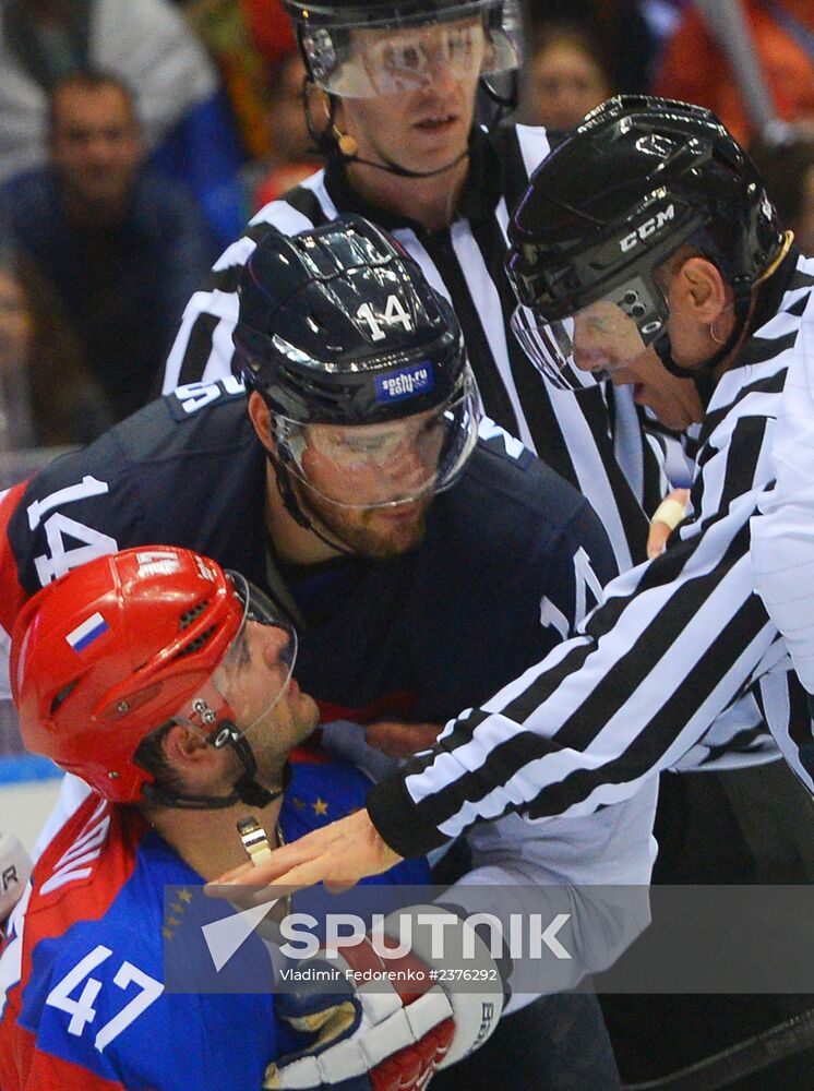 2014 Winter Olympics. Ice hockey. Men. Russia vs. Slovakia