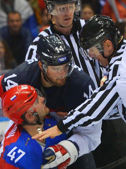 2014 Winter Olympics. Ice hockey. Men. Russia vs. Slovakia