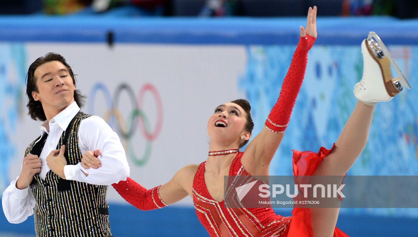 2014 Winter Olympics. Figure skating. Ice dance. Short program