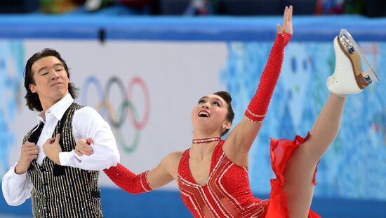 2014 Winter Olympics. Figure skating. Ice dance. Short program