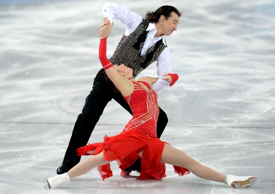 2014 Winter Olympics. Figure skating. Ice dance. Short program