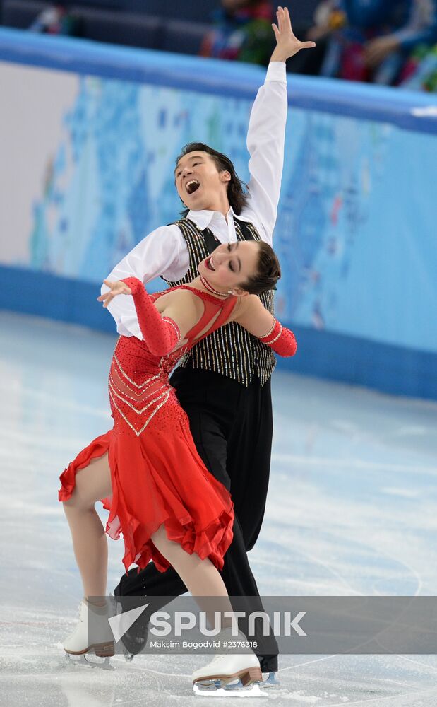 2014 Winter Olympics. Figure skating. Ice dance. Short program