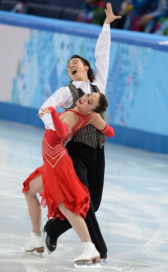 2014 Winter Olympics. Figure skating. Ice dance. Short program