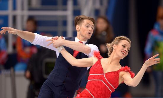 2014 Winter Olympics. Figure skating. Ice dance. Short program