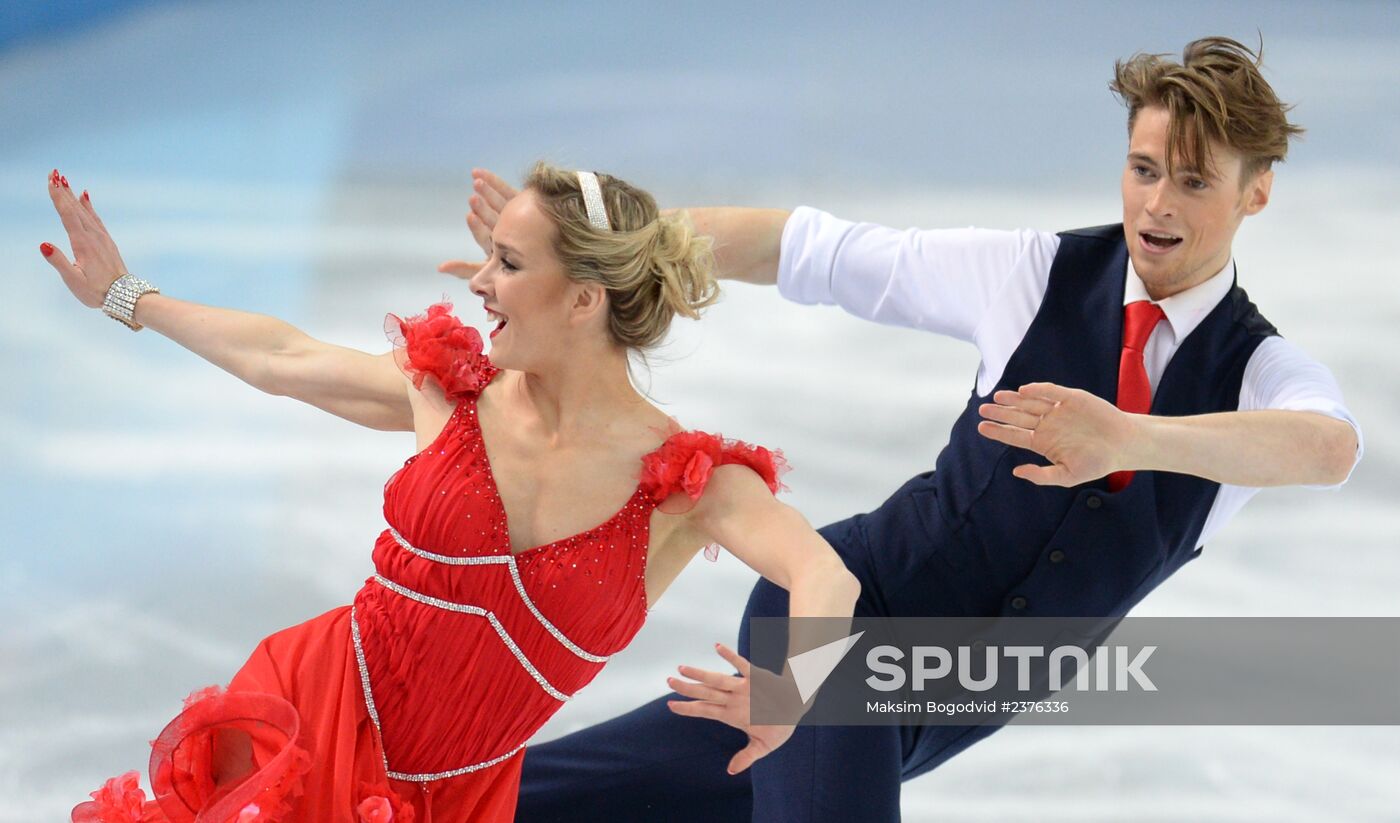 2014 Winter Olympics. Figure skating. Ice dance. Short program