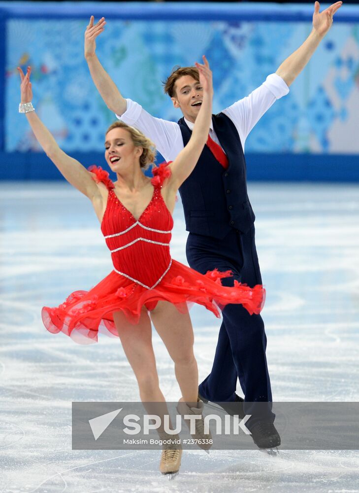 2014 Winter Olympics. Figure skating. Ice dance. Short program