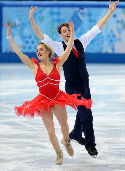 2014 Winter Olympics. Figure skating. Ice dance. Short program