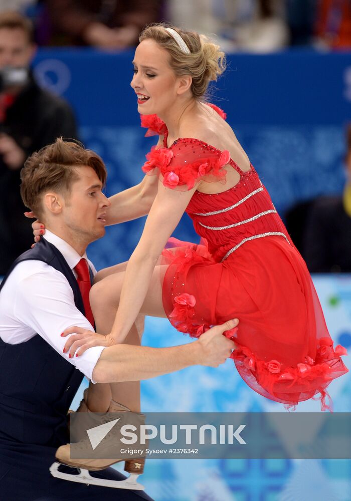 2014 Winter Olympics. Figure skating. Ice dance. Short program