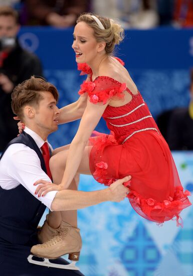 2014 Winter Olympics. Figure skating. Ice dance. Short program