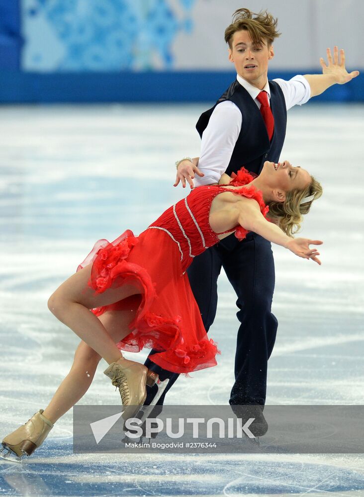 2014 Winter Olympics. Figure skating. Ice dance. Short program