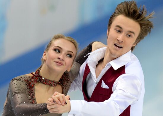 2014 Winter Olympics. Figure skating. Ice dance. Short program