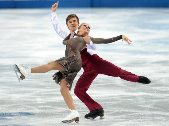 2014 Winter Olympics. Figure skating. Ice dance. Short program