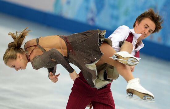 2014 Winter Olympics. Figure skating. Ice dance. Short program