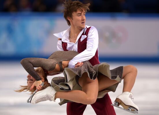 2014 Winter Olympics. Figure skating. Ice dance. Short program