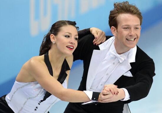 2014 Winter Olympics. Figure skating. Ice dance. Short program