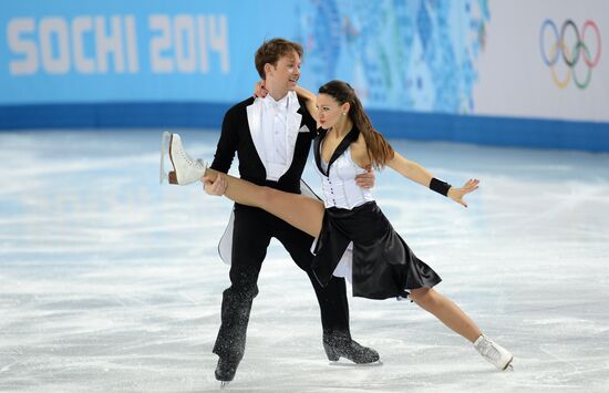 2014 Winter Olympics. Figure skating. Ice dance. Short program