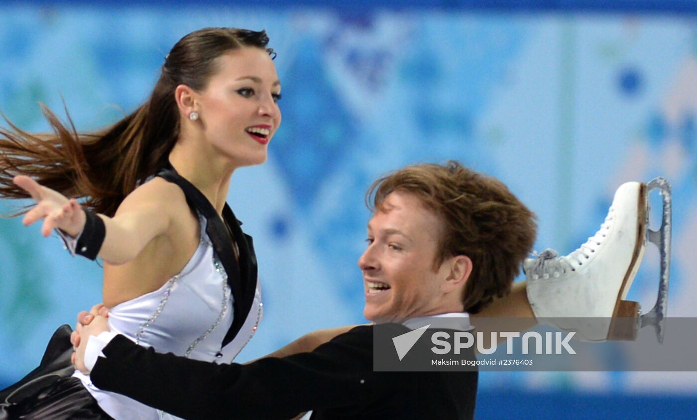 2014 Winter Olympics. Figure skating. Ice dance. Short program