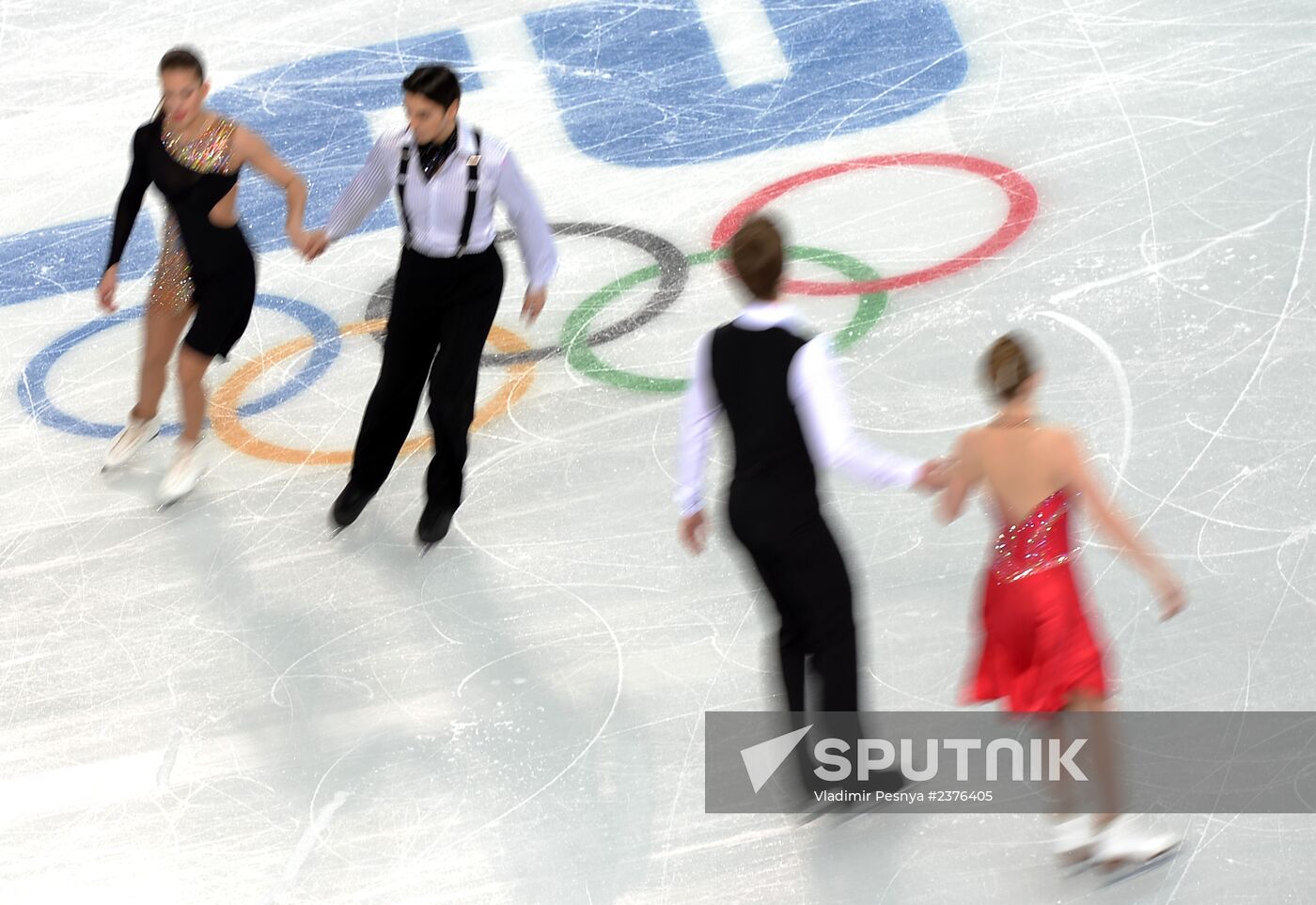 2014 Winter Olympics. Figure skating. Ice dance. Short program