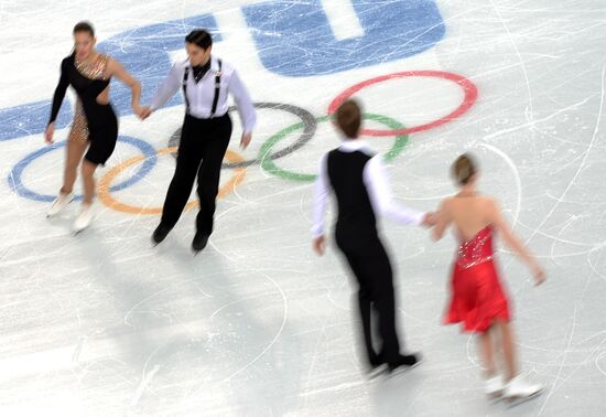 2014 Winter Olympics. Figure skating. Ice dance. Short program