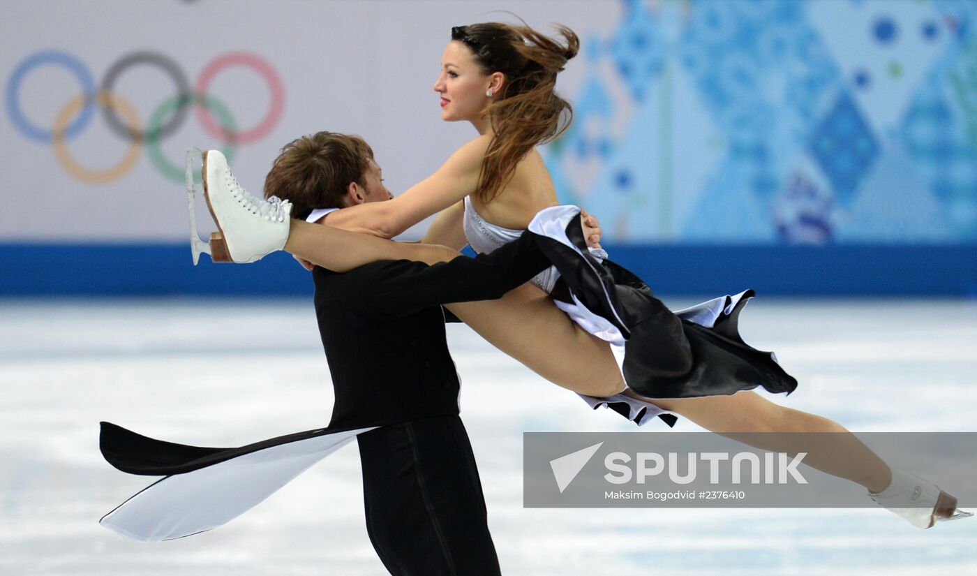 2014 Winter Olympics. Figure skating. Ice dance. Short program