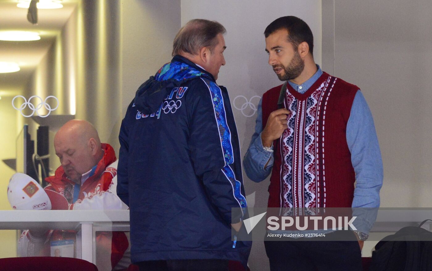 2014 Winter Olympics. Ice hockey. Men. Russia vs. Slovakia