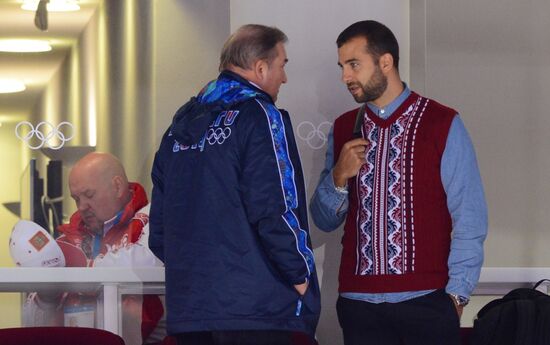 2014 Winter Olympics. Ice hockey. Men. Russia vs. Slovakia