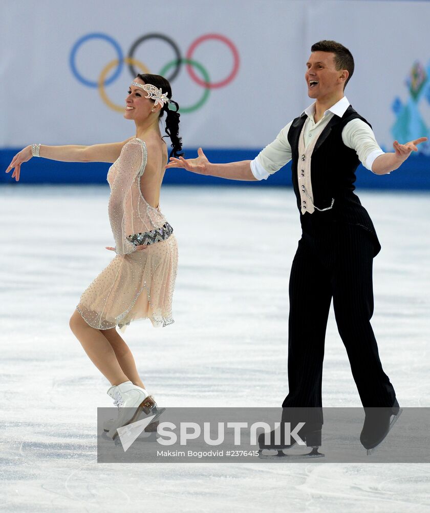 2014 Winter Olympics. Figure skating. Ice dance. Short program