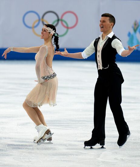 2014 Winter Olympics. Figure skating. Ice dance. Short program